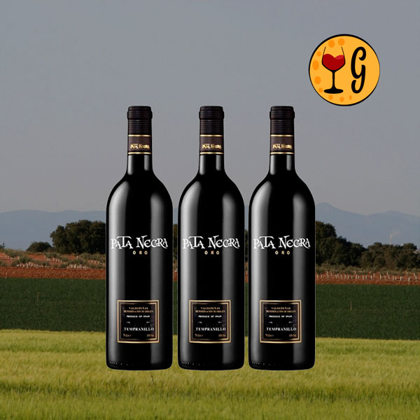 Kit 3 Garrafas Pata Negra Oro Tempranillo 2023 – Paixão Espanhola Triplicada na Taça - Oferta
