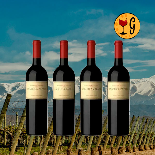 Kit 4 Garrafas Angélica Zapata Cabernet Sauvignon 2020 – Potência e Elegância de Mendoza em Dose Quádrupla - Oferta