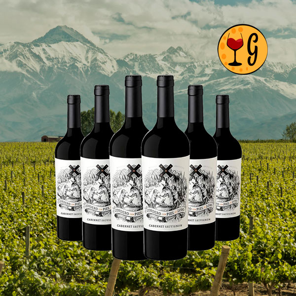 Kit 6 Garrafas Cordeiro con Piel de Lobo Cabernet Sauvignon – Luxo Acessível Multiplicado por Seis - Oferta