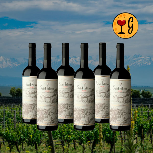 Kit 6 Garrafas Saint Felicien Malbec 2023 – Legado da Catena Zapata em Sexteto Exclusivo - Oferta