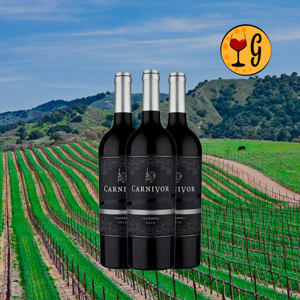 Kit 3 Garrafas Carnivor Zinfandel – Potência Californiana Multiplicada por Três - Oferta