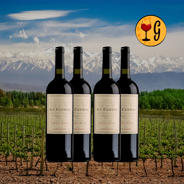 Kit 4 Garrafas DV Catena Cabernet-Malbec 2023 – Potência e Elegância Multiplicadas por Quatro - Oferta