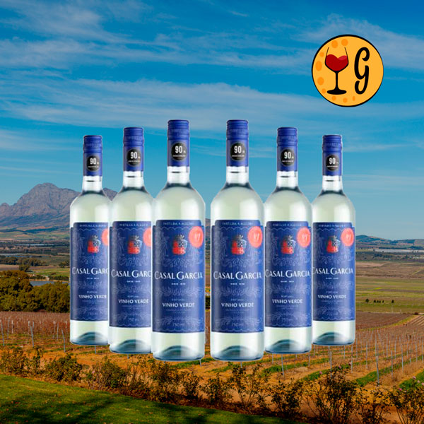Kit 6 Garrafas Casal Garcia Branco Vinho Verde DOC – Frescor e Tradição Atlântica Multiplicados por Seis - Oferta