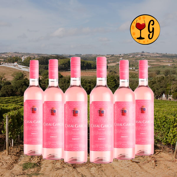 Kit 6 Garrafas Casal Garcia Sweet Rosé – Doçura e Leveza do Vinho Verde Multiplicadas por Seis - Oferta