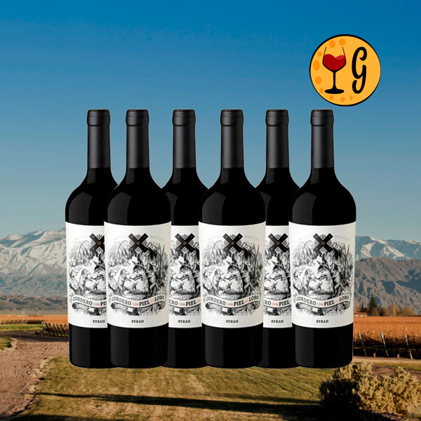 Kit 6 Garrafas Cordero Con Piel de Lobo Syrah 2023 – Intensidade de Mendoza em um Sexteto Surpreendente - Oferta