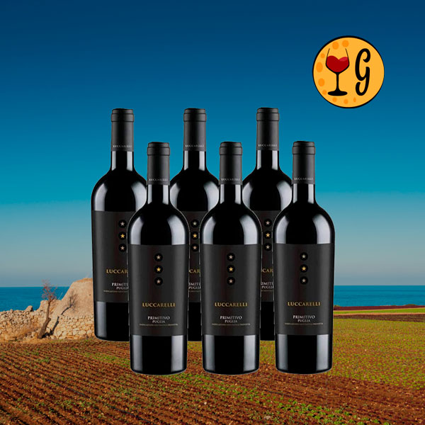 Kit 6 Garrafas Luccarelli Primitivo Puglia – Tradição e Intensidade Apuliana Multiplicadas por Seis - Oferta