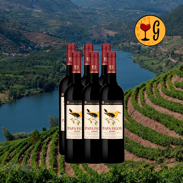 Kit 6 Garrafas Papa Figos Douro Seleção 6x750ml – Tradição e Sabor Português Multiplicados por Seis - Oferta