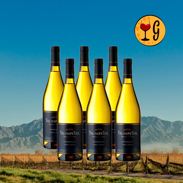 Kit 6 Garrafas Rutini Trumpeter Chardonnay 2023 – Frescor de Altitude e Elegância Andina Multiplicados por Seis - Oferta