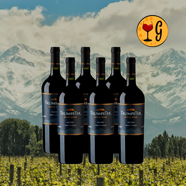 Kit 6 Garrafas Rutini Trumpeter Malbec 2024 – Altitude e Excelência de Mendoza Multiplicadas por Seis - Oferta