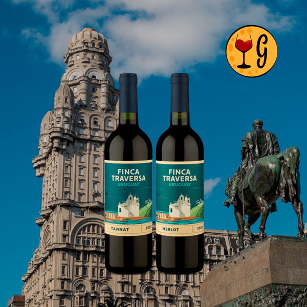 Kit Dueto Uruguaio Finca Traversa – Tannat & Merlot 2023 com Qualidade em Dobro por R$ 65 - Oferta