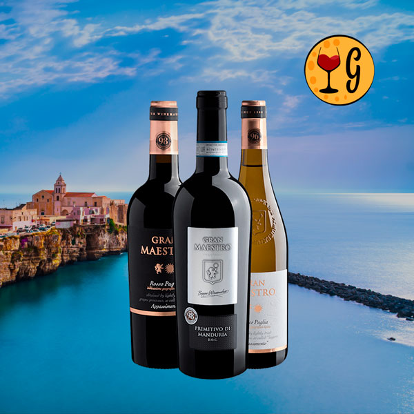 Kit 3 Vinhos Gran Maestro – Primitivo e Apassimentos da Puglia a Preço Especial - Oferta