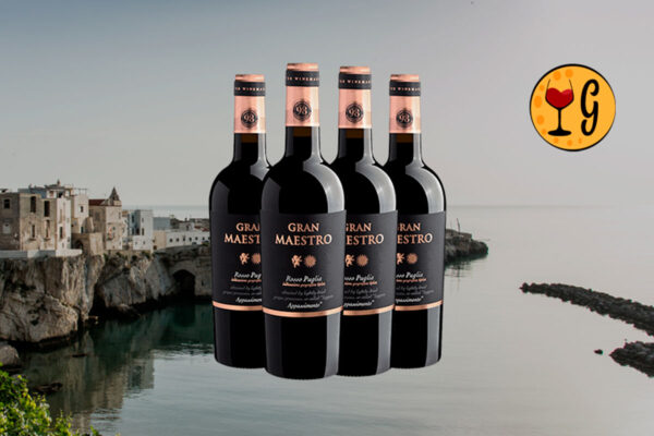 Kit 4 Garrafas Gran Maestro Rosso Appassimento Puglia IGT 2023 – Sedução do Sul da Itália Multiplicada por Quatro - Thumbnail