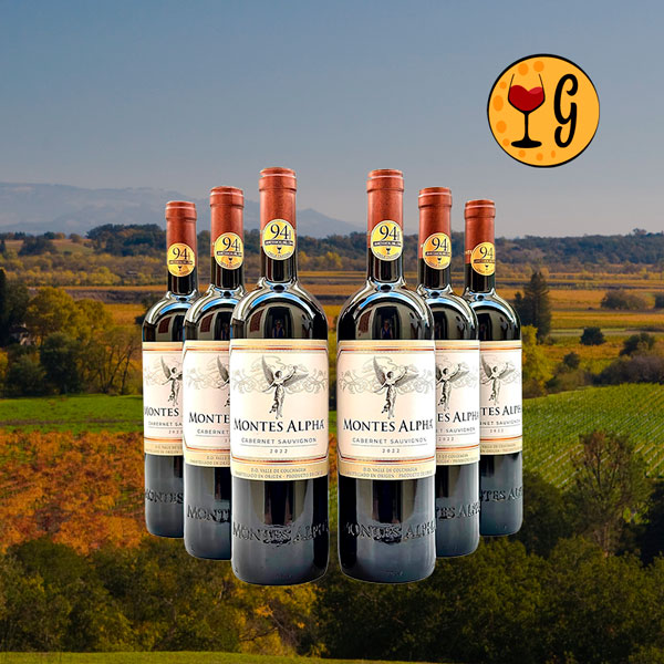 Kit 6 Garrafas Montes Alpha Cabernet Sauvignon 2022 – Potência e Elegância Chilena Multiplicadas por Seis - Oferta
