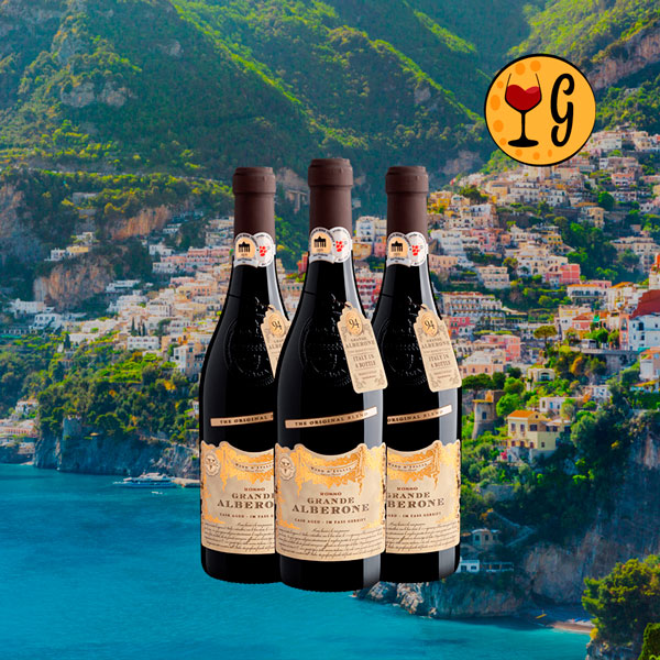 Kit 3 Garrafas Grande Alberone Vino Rosso d'Italia – Potência e Maciez Multiplicadas por Três - Oferta