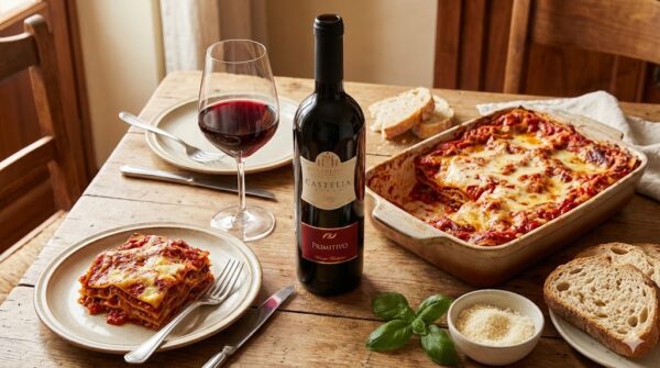 Castello di Lozzolo Castelia Vitis Primitivo Puglia IGT 2024 - Harmonização