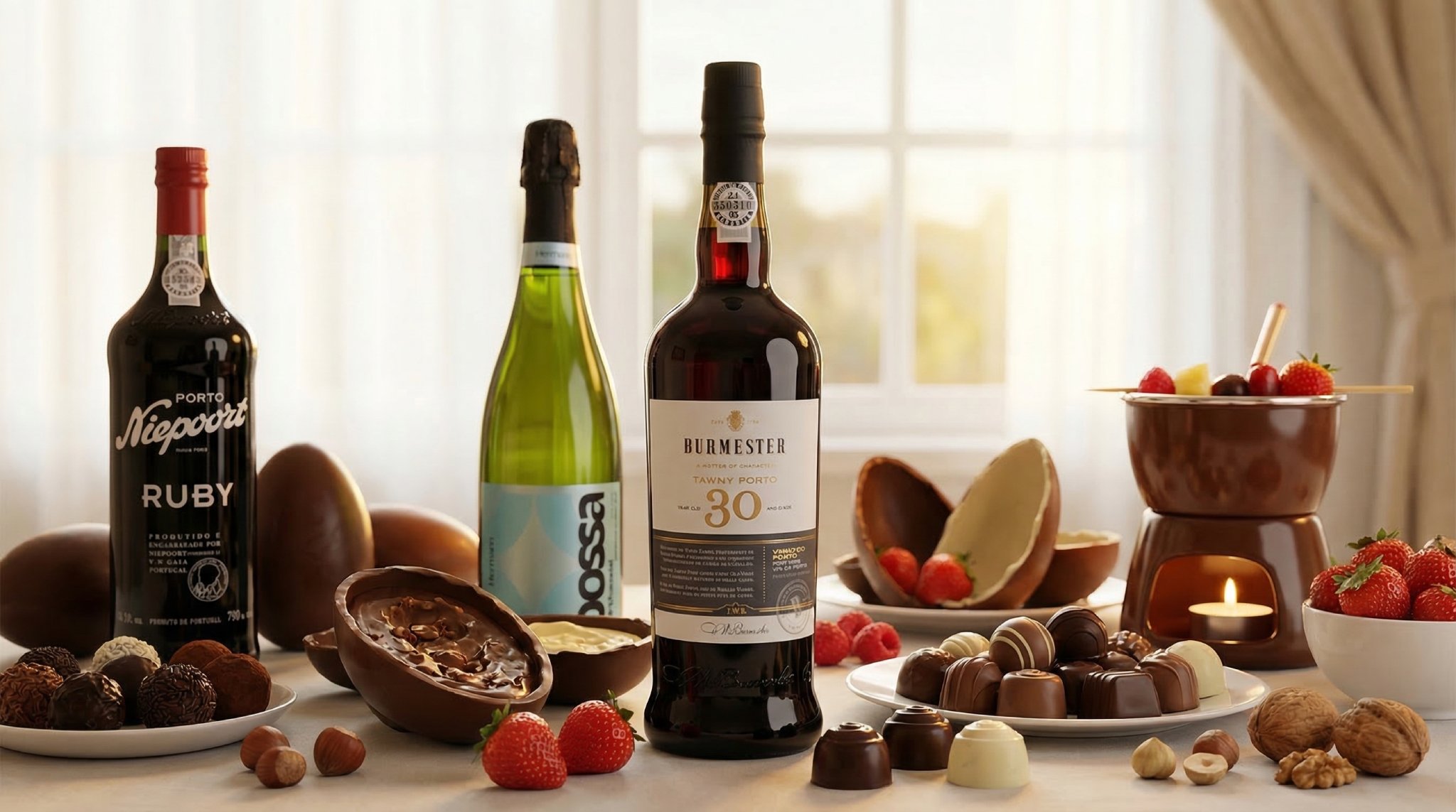 7 vinhos para chocolate na Páscoa 2026 o que comprar para cada tipo de chocolate