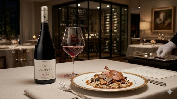 Calyptra Gran Reserva DO Cachapoal Valley Pinot Noir 2022 - Harmonização