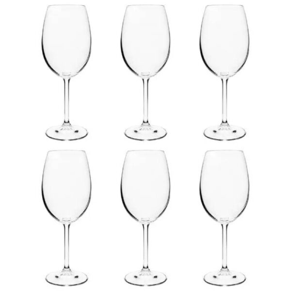 Jogo de taças para vinho tinto em cristal Bohemia Gastro 450ml 6 peças 02