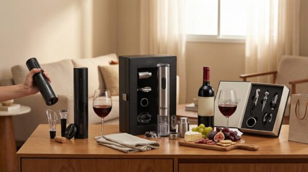 Kit Oster Inspire x Kit Abridor Elétrico x Kit Livro Uny Gift qual presente para quem gosta de vinho vale mais a pena