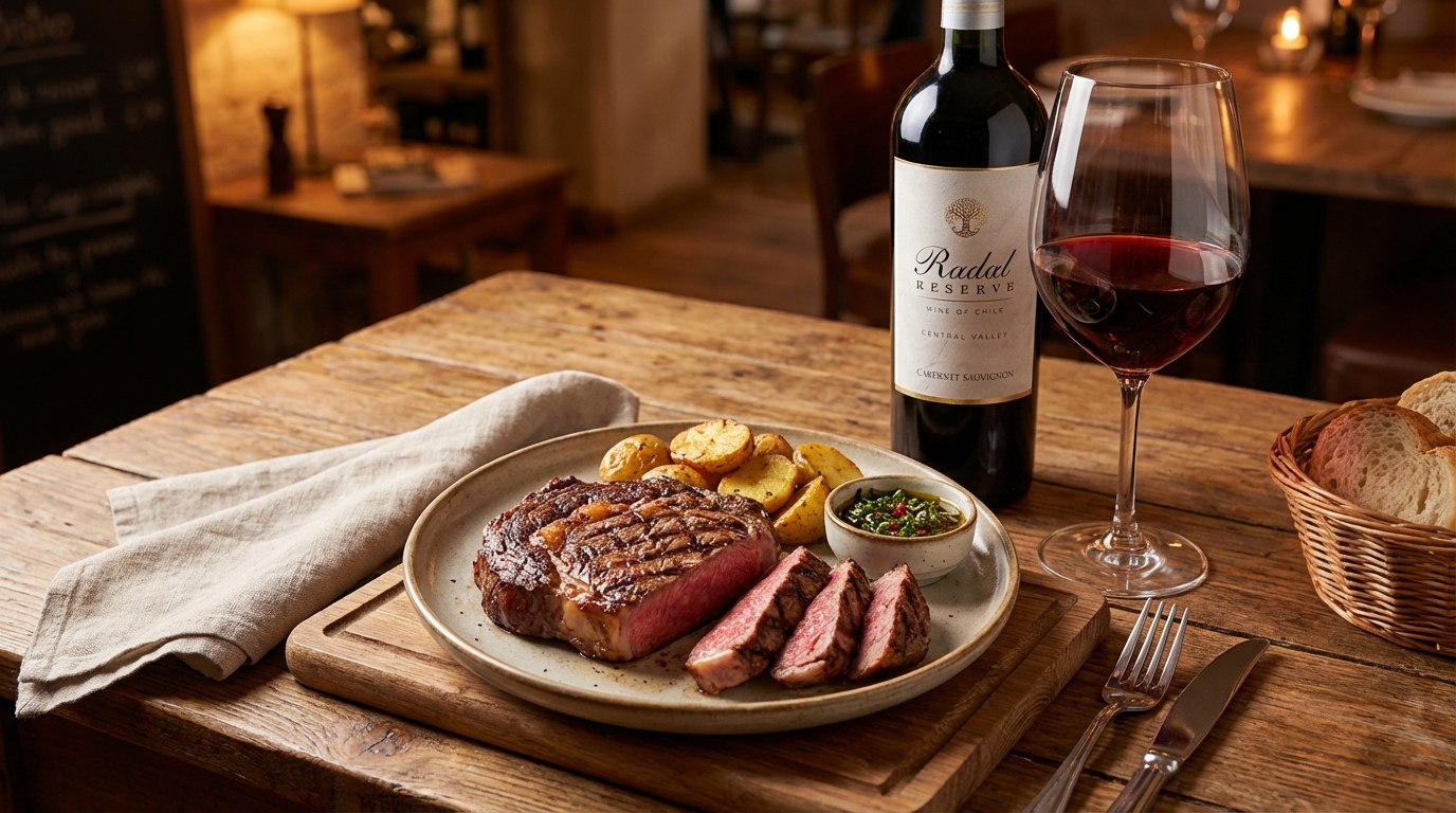 Radal Reserve Cabernet Sauvignon - Harmonização