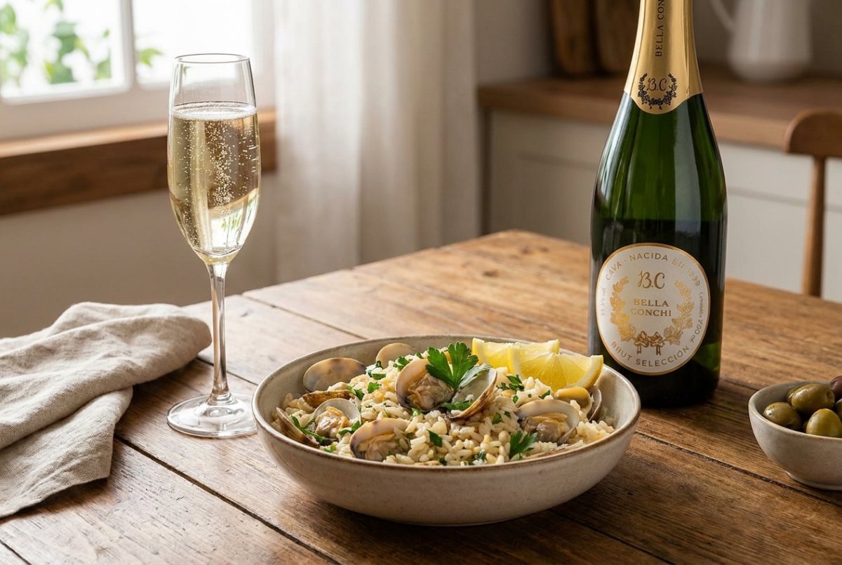 Bella Conchi Cava Brut Selección - Harmonização