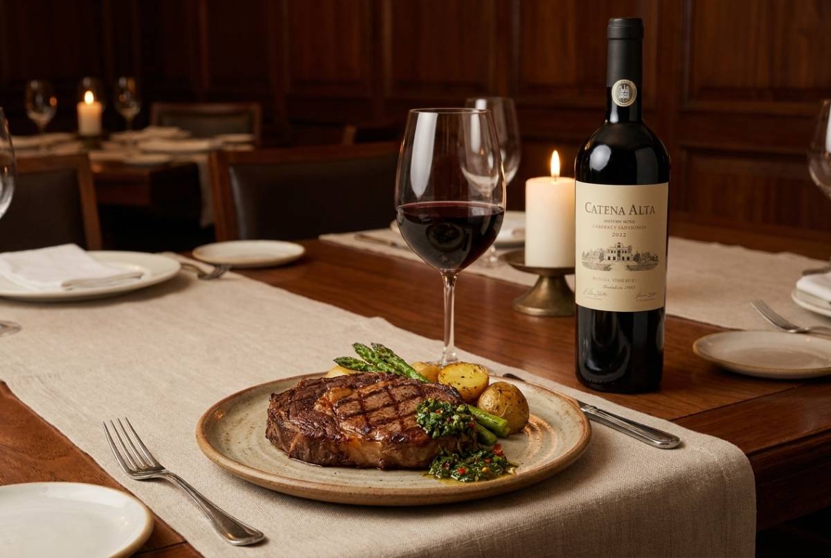 Catena Alta Cabernet Sauvignon 2022 - Harmonização