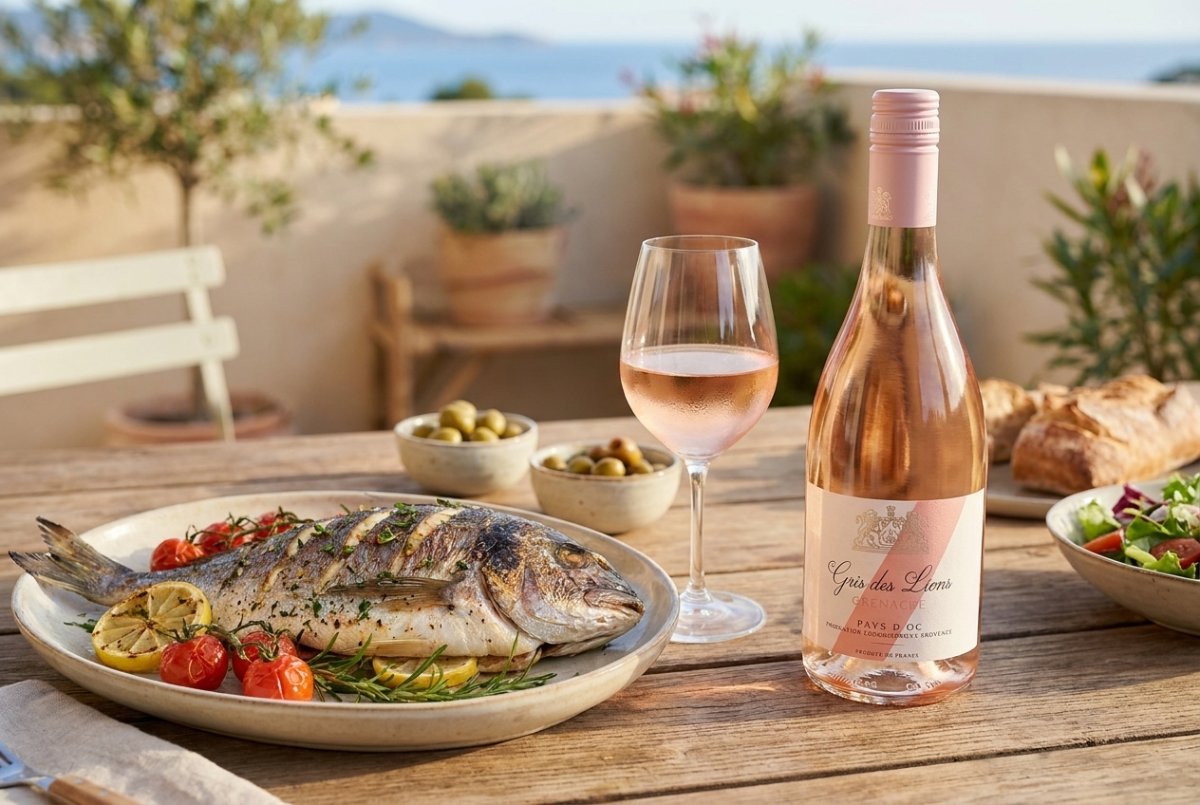 Gris des Lions Grenache Rosé Pays d'OC IGP - Harmonização