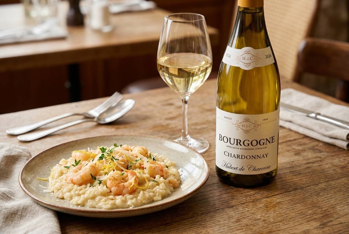 Hubert de Charenne Chardonnay Bourgogne AOC 2024 - Harmonização