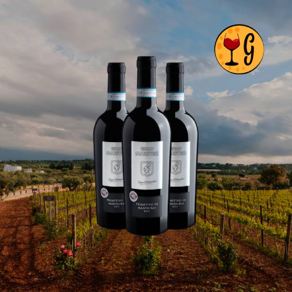 Kit 3 Gran Maestro Primitivo di Manduria DOC - Oferta