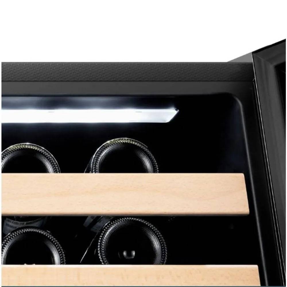 Adega de Embutir Gorenje GWL-46W 46 Garrafas Vidro Duplo Preto 110V 4