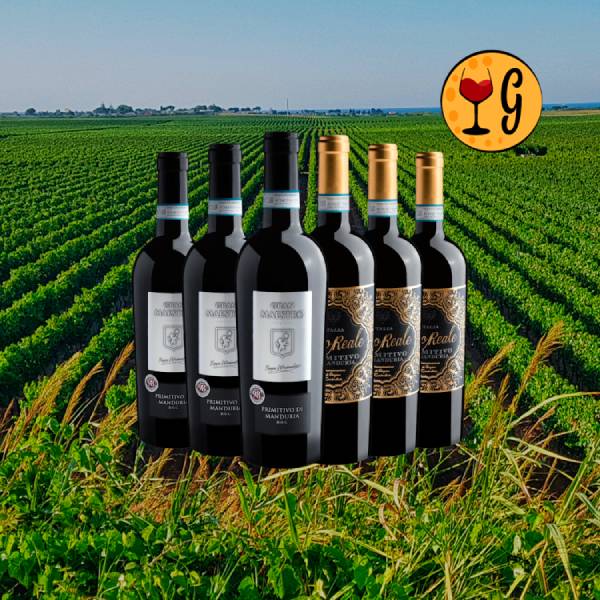 Kit Primitivo di Manduria Gran Maestro + Nero Reale - Oferta
