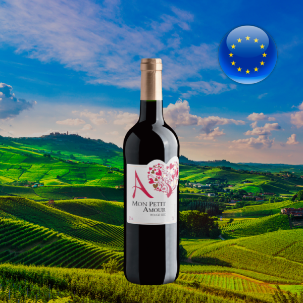 À Mon Petit Amour Rouge Sec – oferta Garrafa de À Mon Petit Amour Rouge Sec em composição comercial do Center Gourmet