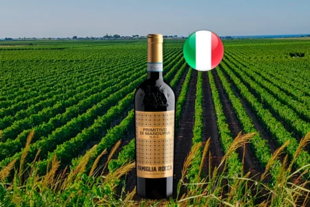 Famiglia Rocca Collezione Oro Primitivo di Manduria DOC 2024, vinho tinto italiano